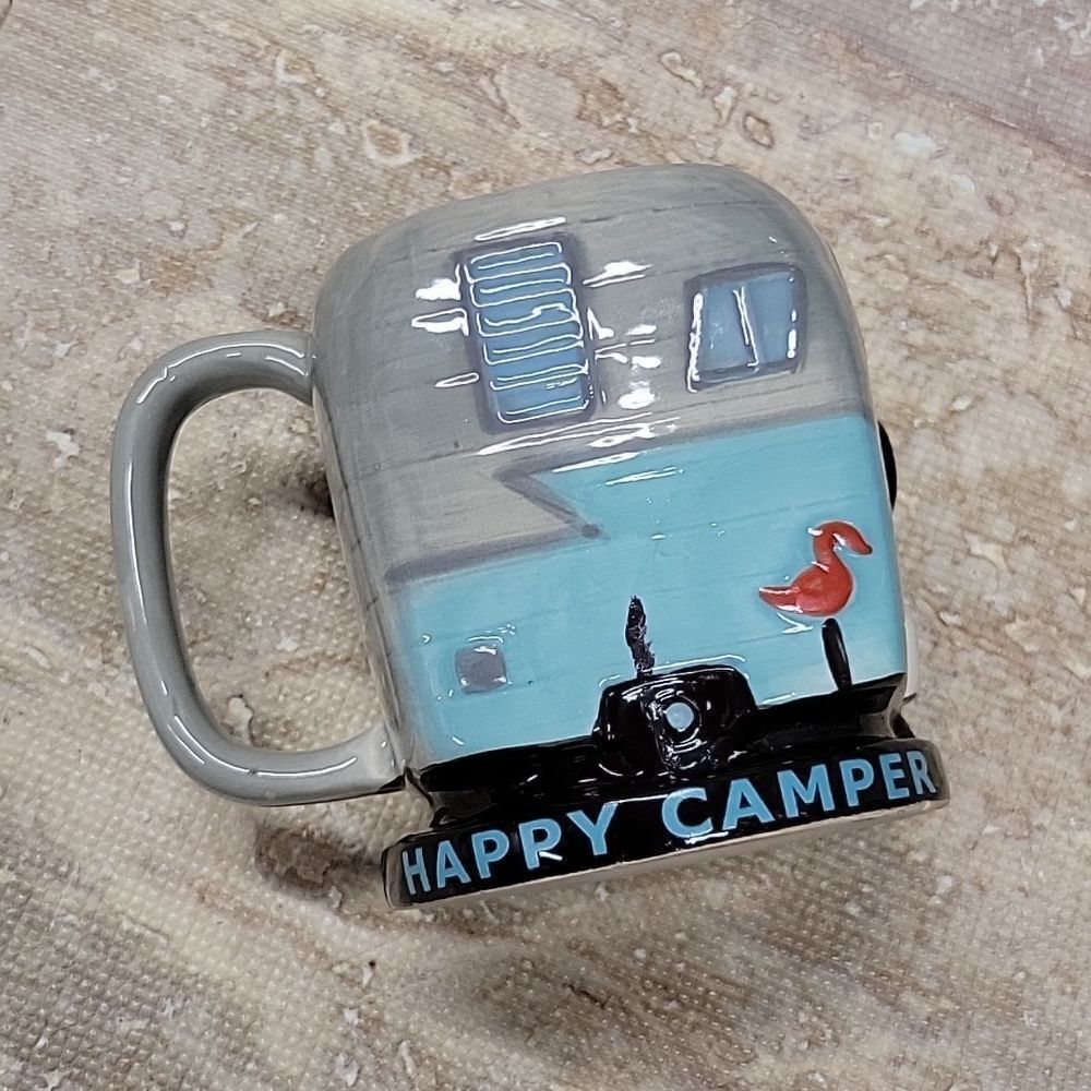 BIG MOUTH CERAMIC COFFEE MUG HAPPY CAMPER